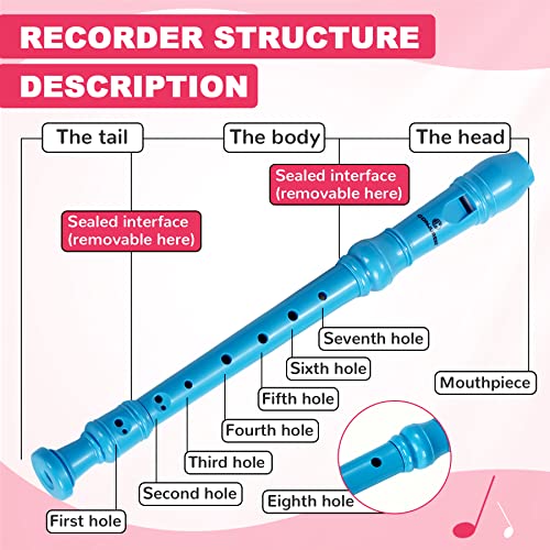 image for CONJURER Soprano Recorder Instrument for Kids&Student - German Fingeri