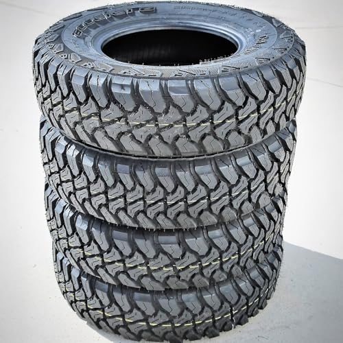 Set of 4 (FOUR) Accelera M-T-01 Mud Off-Road Light Truck Radial Tires-LT235-80R17 235-80-17 235-80-17 120-117Q Load Range E LRE 10-Ply BSW Black Side Wall