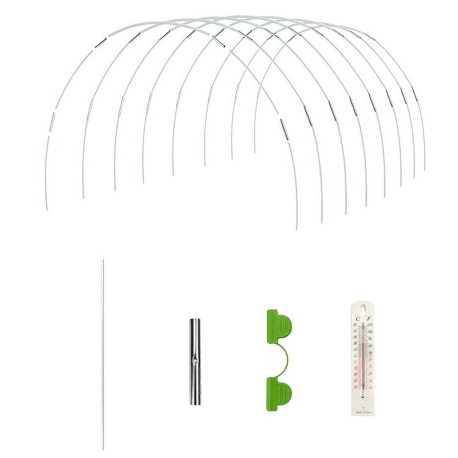 Gewächshaus Hoops Rahmen Tunnel Kit Garten Wiederverwendbare Biegsame Fiberglas Wachsen Set Anlage für Hochbeet