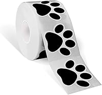 Vista 1 de STARLIBOO Calcomanías con estampado de patas, calcomanías de pata de perro de 1.5 pulgadas, 600 calcomanías de patas de cachorro, calcomanías