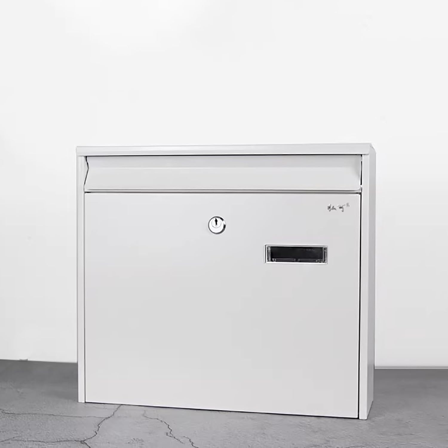 Large Capacity Mailbox, Curbside Locking Security Mailbox, Easy Installation, Modern Post Box for Envelope Letter Home and Office(Black)
