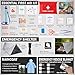 Gifts for Men Christmas Survival Kit, Survival Gear and Equipment 258 PCS with Water Filter, Emergency Tent, LED Lantern, First Aid Kit Supplies, 25L Backpack for Family, Outdoor Camping, Hiking