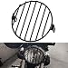 Produktbild NATGIC Motorrad Scheinwerfer Grill, Universal 7" Motorrad Scheinwerfer Abdeckung Schutz Metall Runder Motorrad Scheinwerfer Grill für 8mm-10mm Seitenmontage Schraube Motorrad oder Motorrad (Schwarz)