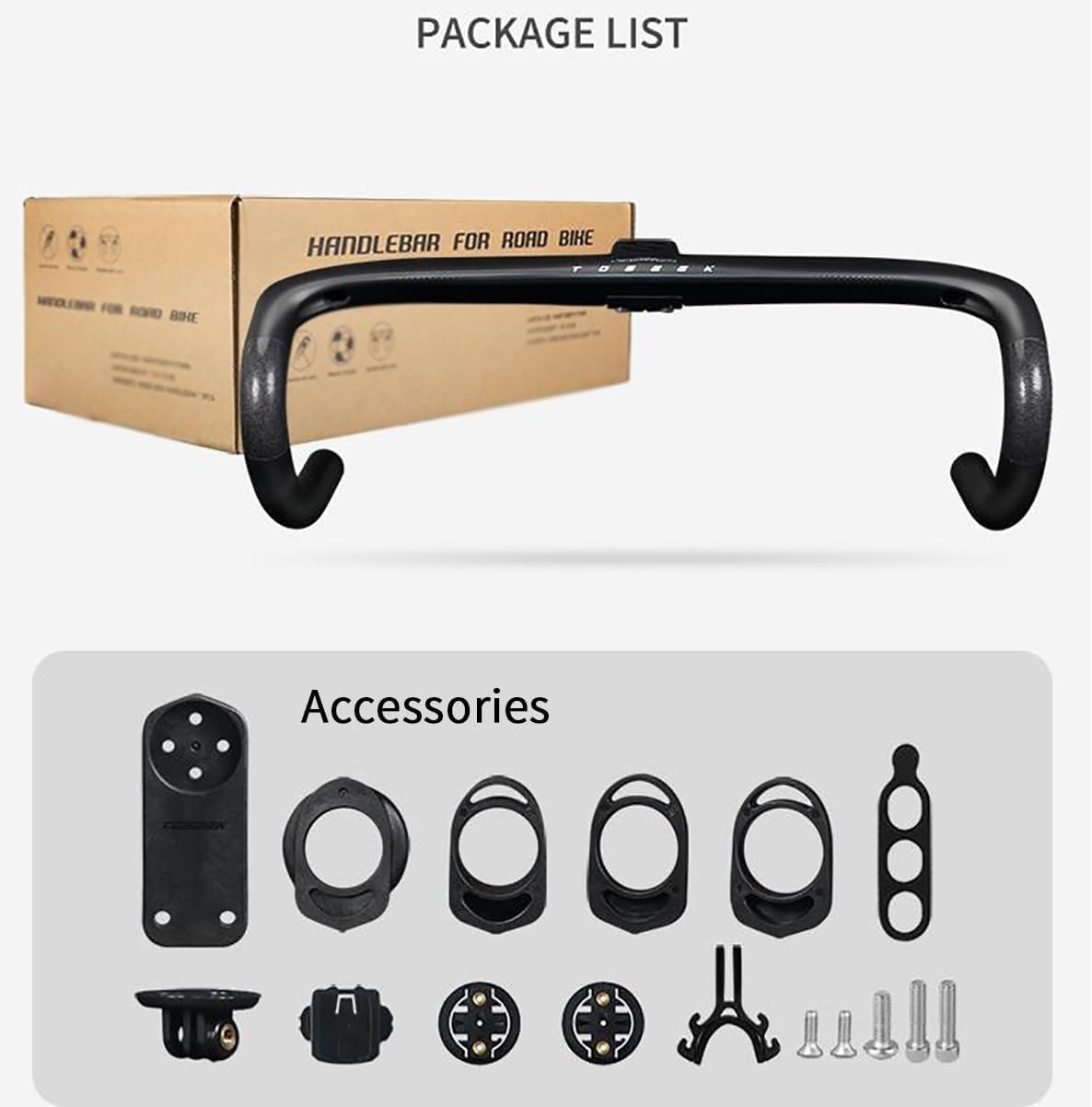 Handlebars Manubrio In Carbonio Pieno Per Bici Da Strada-6