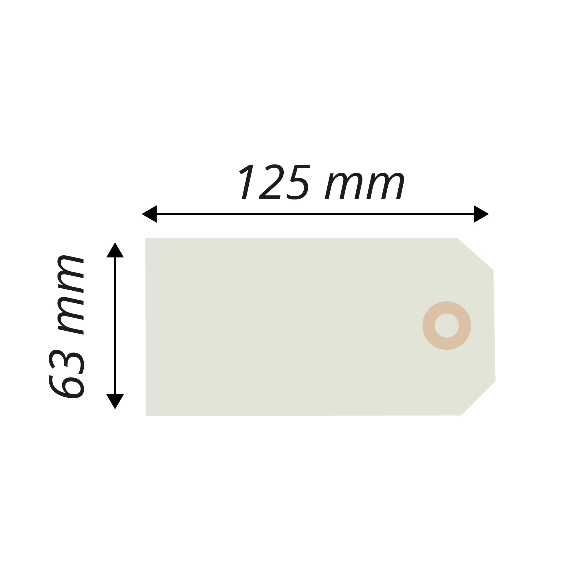 APLI 121316 - Etichette americane con filo, 125 x 63 mm, confezione da 1000