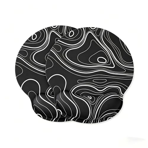 Tapis de souris ergonomique anti-douleur ALOANES avec support poignet et base antidérapante