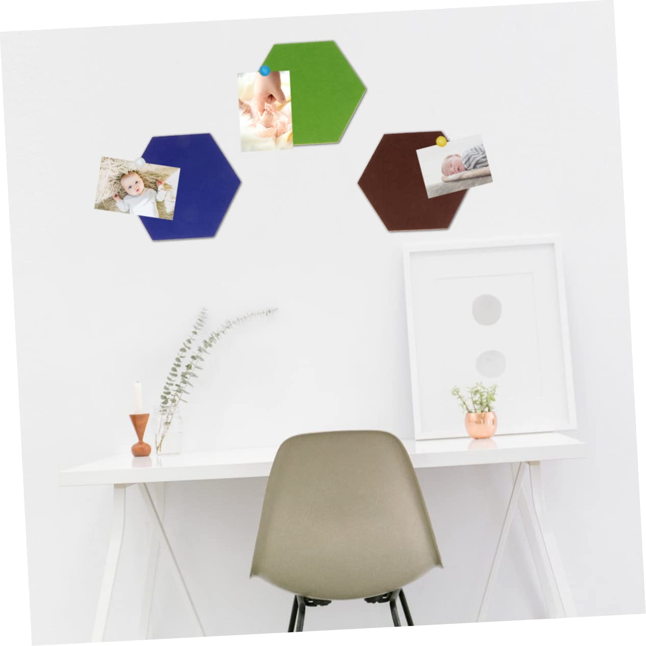TEHAUX 2 Juegos De Pegatinas De Fieltro Para Decoración De Pared Para El Hogar Y La Oficina Autoadhesivas Para Niños Niñas Y Adultos 8 Unidades.