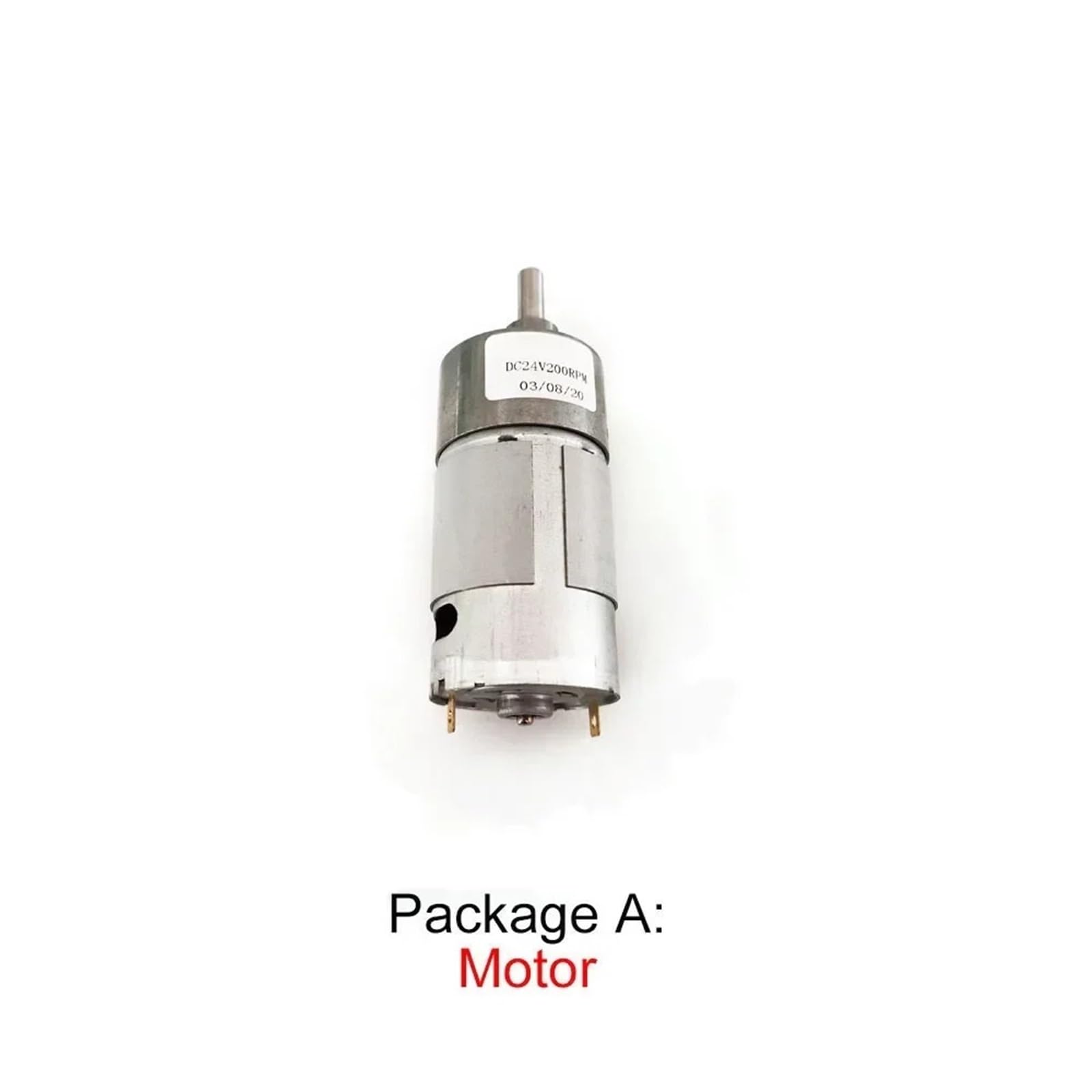 Silnik przekładniowy 12 V DC, wysoka turka, odwrócony 24 V, 37 GB555, 6-800 obr./min, metalowy silnik elektryczny (opakowanie A, 10 obr./min_12 V)
