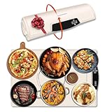 Picture of spoonlemon Electric Food Warming Mat, Full-Surface Silicone Food Warmer Heating Pad with Adjustable Temperature & Time, Portable Foldable Warming Tray for Buffet, Parties, Gatherings, Travel, Home Use