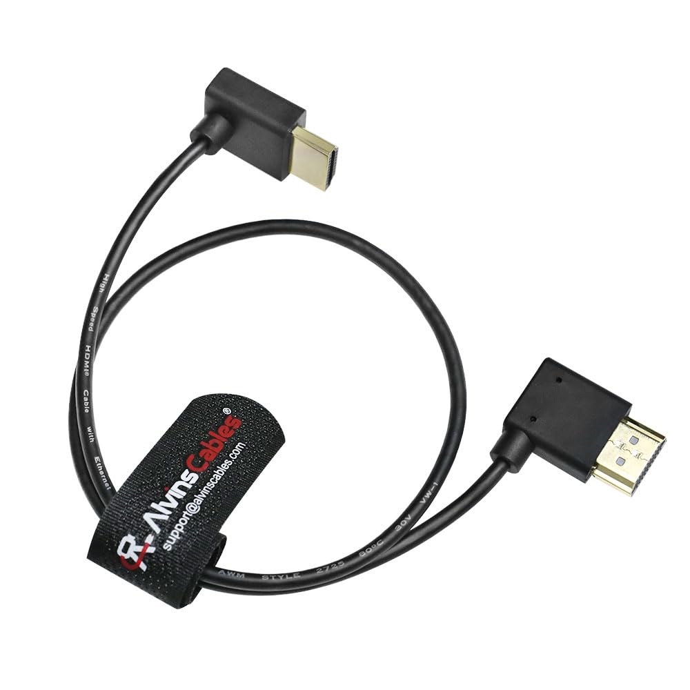 Alvin’s Cables 8K 2.1 Full HDMI Braided Coiled-Cable for Atomos Ninja-V 4K-60P Record from Z-CAM for Canon-C70, for Sony A7S3,A9,A74(18 to 28 Inch) — view 28