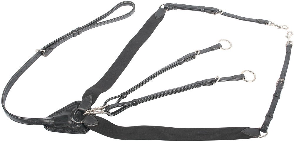 Harry's Horse Elastisch voortuig, Farbe:schwarz, Größe:cob