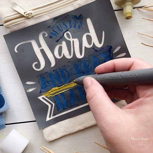 Detailed Stylus Rubber Squeegee | Professional Mesh Stencil Screen Printing Tool for Applying Chalk Paste, Inks, Paints, Crafts, and More | A Maker's Studio