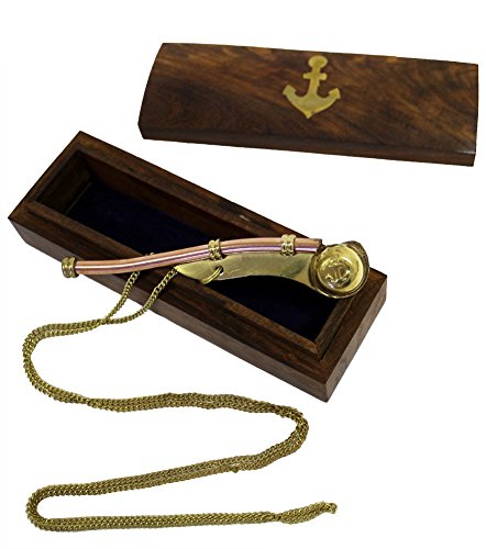 Silbato Boatswains de latón para colección náutica