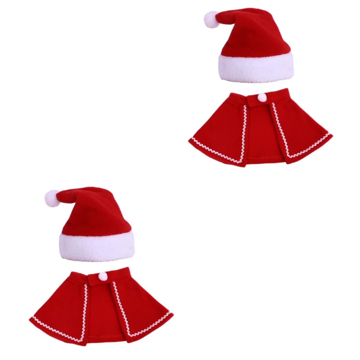 HMJGDHX 4 Pezzi Divertente Costume da Animale Domestico Mantello per Cani per Natale Festa per Animali Domestici Vestiti Cosplay Vestito per Cucciolo di Cane