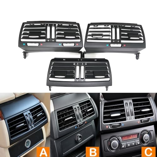 Grille d'aération console arrière BMW X5 X6 E70 E71 ventilation 2007 - 3