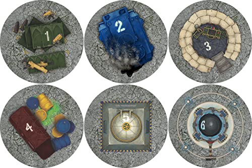 40K Neoprene Objective Markers - Sci Fi - Cracked Concrete