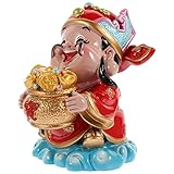 BESPORTBLE Home Decor Office Decor Shen Feng Shui Statue, 2.5x3.5Inch God of Wealth Decor - Lucky Resin Ornaments for Living Room, Bedroom, Office Desktop, Cabinets Home Decor Office Decor