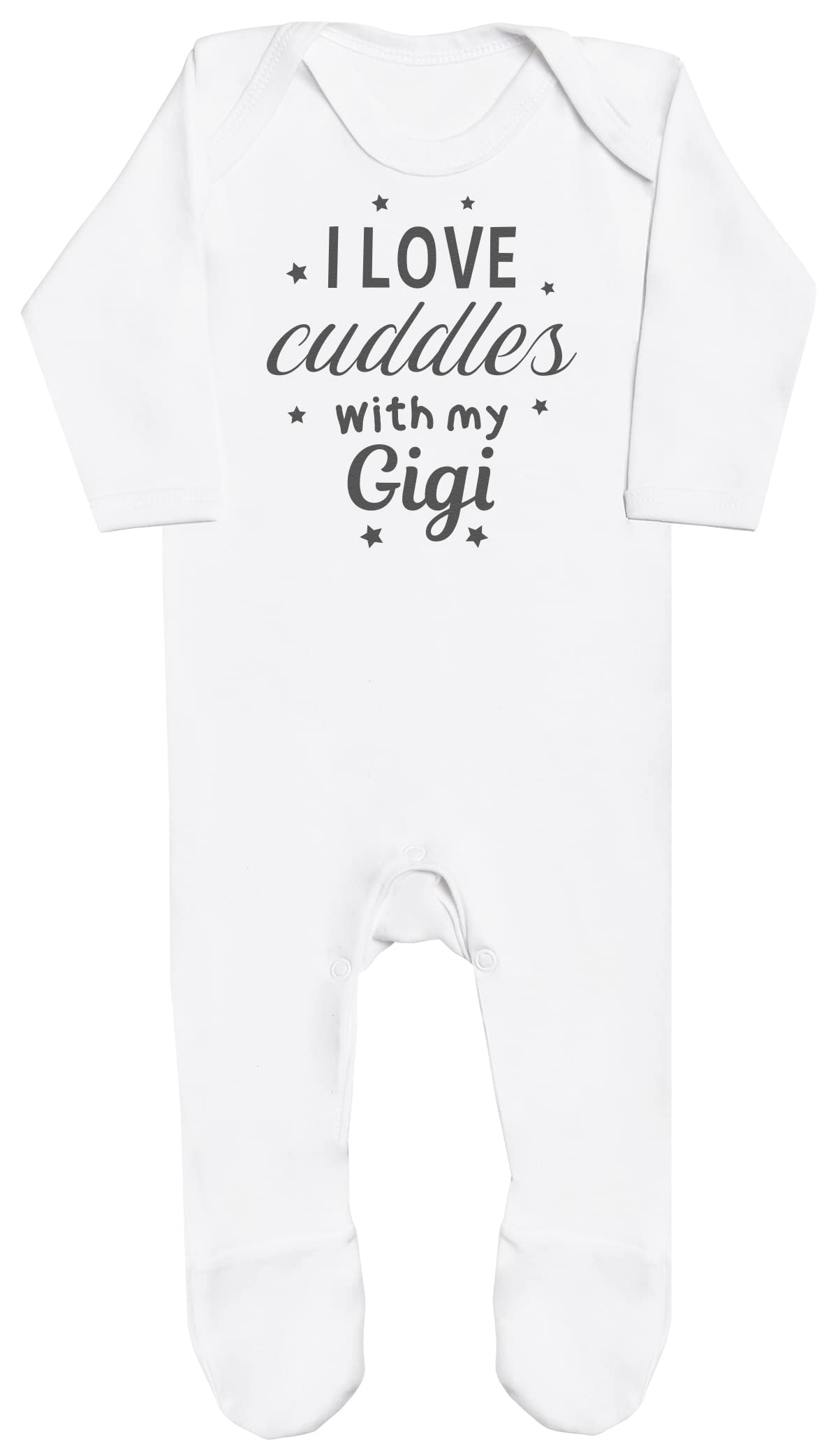 Cuddles With My Gigi Baby Boy Romper, Baby Girl Romper, Baby Romper - Newborn White