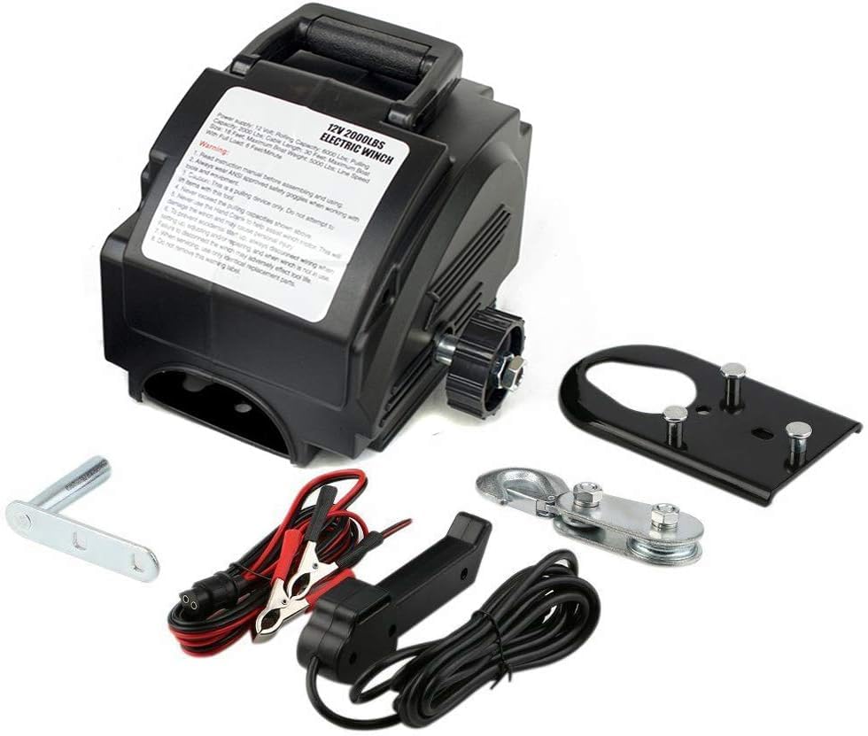 Winche eléctrico CHRISK 6000 lbs con control remoto miniatura 1