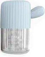 Limpador portátil de lentes de contato MUDOR – Lentes de contato com lentes de contato macias e rígidas com cordão para cuidados diários (azul silencioso)