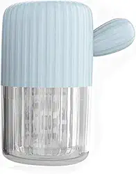 Limpador portátil de lentes de contato MUDOR – Lentes de contato com lentes de contato macias e rígidas com cordão para cuidados diários (azul silencioso)