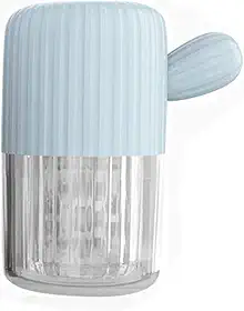 Limpador portátil de lentes de contato MUDOR – Lentes de contato com lentes de contato macias e rígidas com cordão para cuidados diários (azul silencioso)