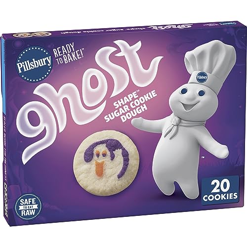 Pillsbury Ready to Bake Ghost Shape Sugar Cookie Dough, 9.1 oz