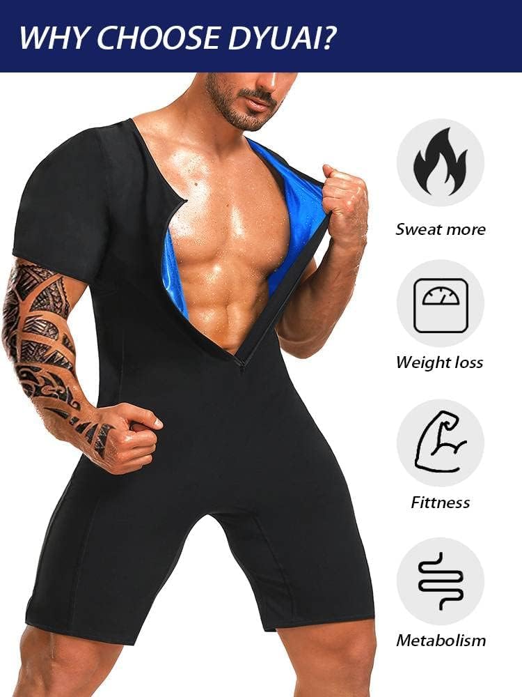 Tuta da sauna uomo effetto sauna pantaloncini allenamento fitness intrappolamento calore