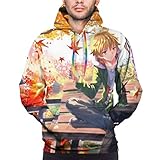 TezukaOsamu Noragami Mens 3D Anime Printed Hoodies Comfort Pullover Sweatshirts XXL Black