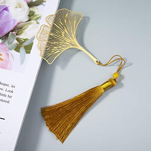 4 Pack Metal Bookmarks With Tassel, Golden Hollow Bookmark For Book Lovers, Writers, Readers, Children, Teens, Men, Women, Adults #TOP3