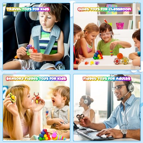 15Pack Fidget Toys Bulk, Christmas Stocking Stuffers Gift for Kids Adult Sensory Autism ADHD Autistic Figette Classroom Treasure Prize Box School Must Have Stress Anxiety Goodie Bag for Age 5-7 8-12 - Image 6