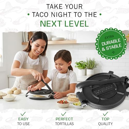Image of Tortillada - Tortilla Press incl. E-Book with 50 Recipes (6 Inch)