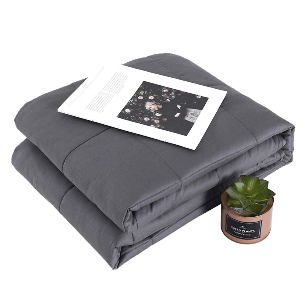 AIZYR Coperta Ponderata per Adulti, Coperta di gravità Cover Rimovibile -Materiale di Cotone Premium con Perle di Vetro, Disponibile in Tutte Le Stagioni,120x183cm(about6.8kg)