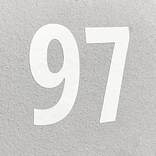 200 pieces 334 - number stickers waterproof vinyl stick on numbers - black