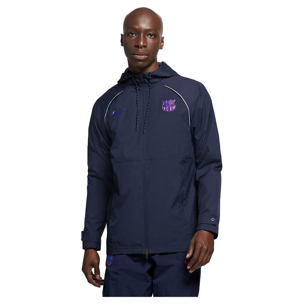 Nike 2021 2022 Barcelona Awf Lightweight Jacket Obsidian