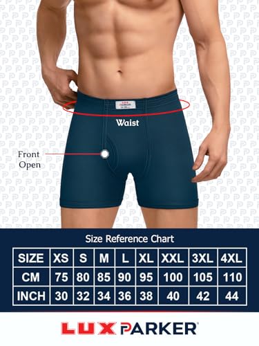 Image of LUX PARKER Men's Cotton Modern Solid Trunks
