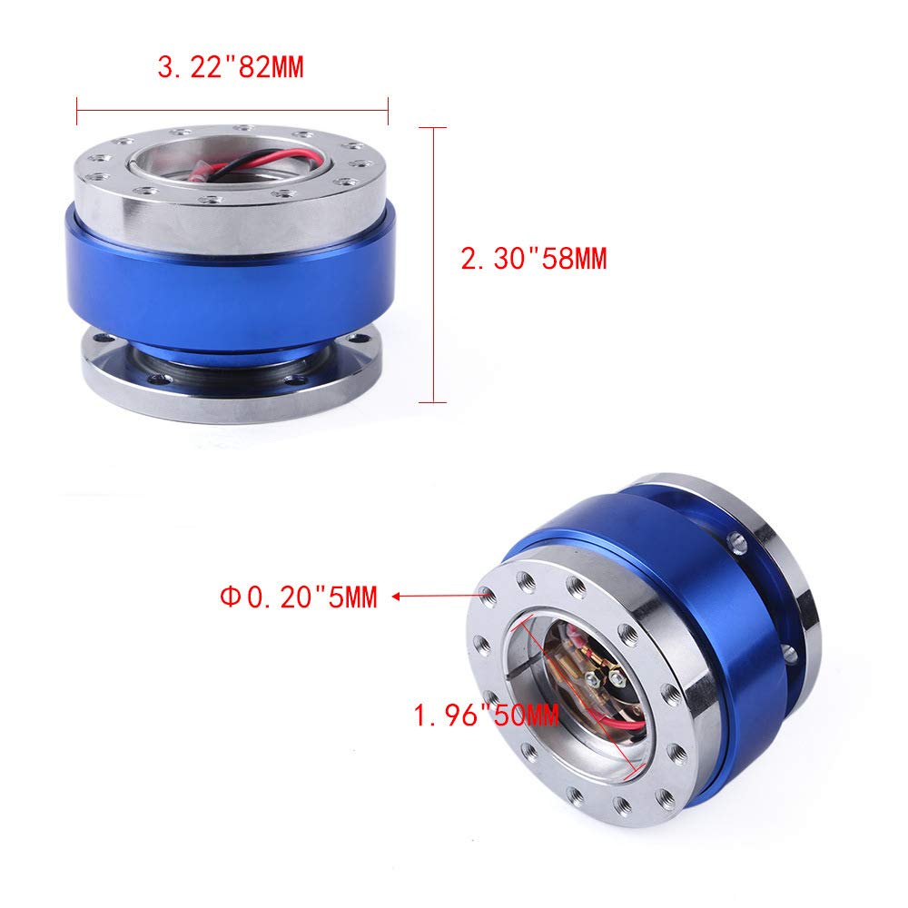 Riloer Adattatore universale a sfera per kit mozzo volante a 11 fori, a sgancio rapido (viola)