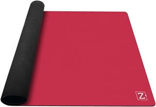 ZACATRUS Spielmatte, Neopren, Rot, 148 cm x 89 cm, Jaspis, Brettspiel Matte, rutschfest, Kartenmatte, Aufrollbar