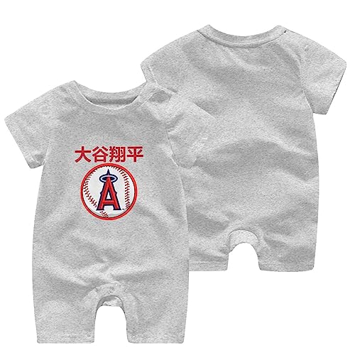 Levikllnhx] Angels 大谷翔平 ロンパース 半袖 ベビー服 綿