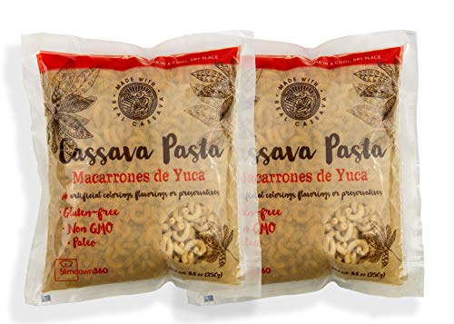 Cassava Yuca Pasta - Macaroni Elbows - Paleo - Gluten Free - Vegan - 2 pack (2 x 8.8 oz) (Cassava)
