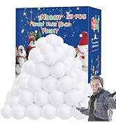 Homiar 50 Pack Snow Toy Balls for Kids Indoor, Artificial Snow Fight Balls Kids Toys, Indoor Snow...