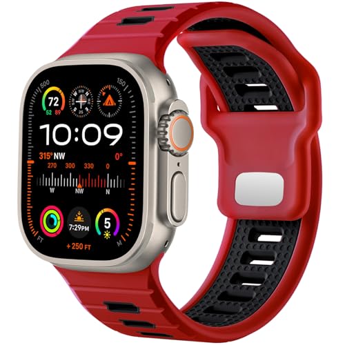 Odbeai Sport Band Compatible with Apple Watch Ultra 49/46/45/44/42mm Men