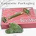 BAIMEI IcyMe Gua Sha & Jade Facial Tools Face Roller and Gua Sha Set for Puffiness and Redness Reducing Skin Care Routine, Self Care Gift for Men Women - Green