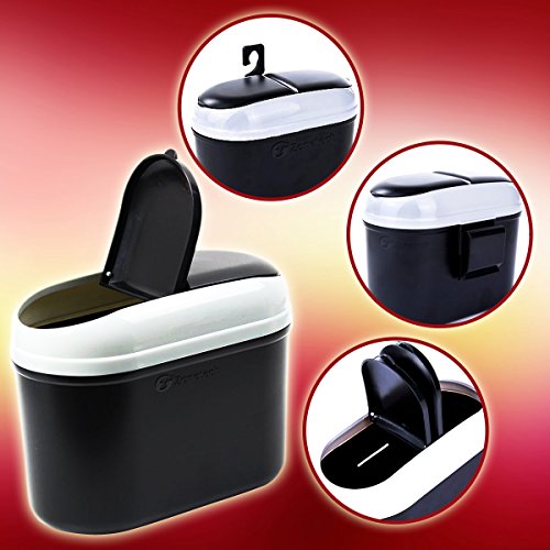 Zone Tech Car Trash Bin Auto Small Litter Can