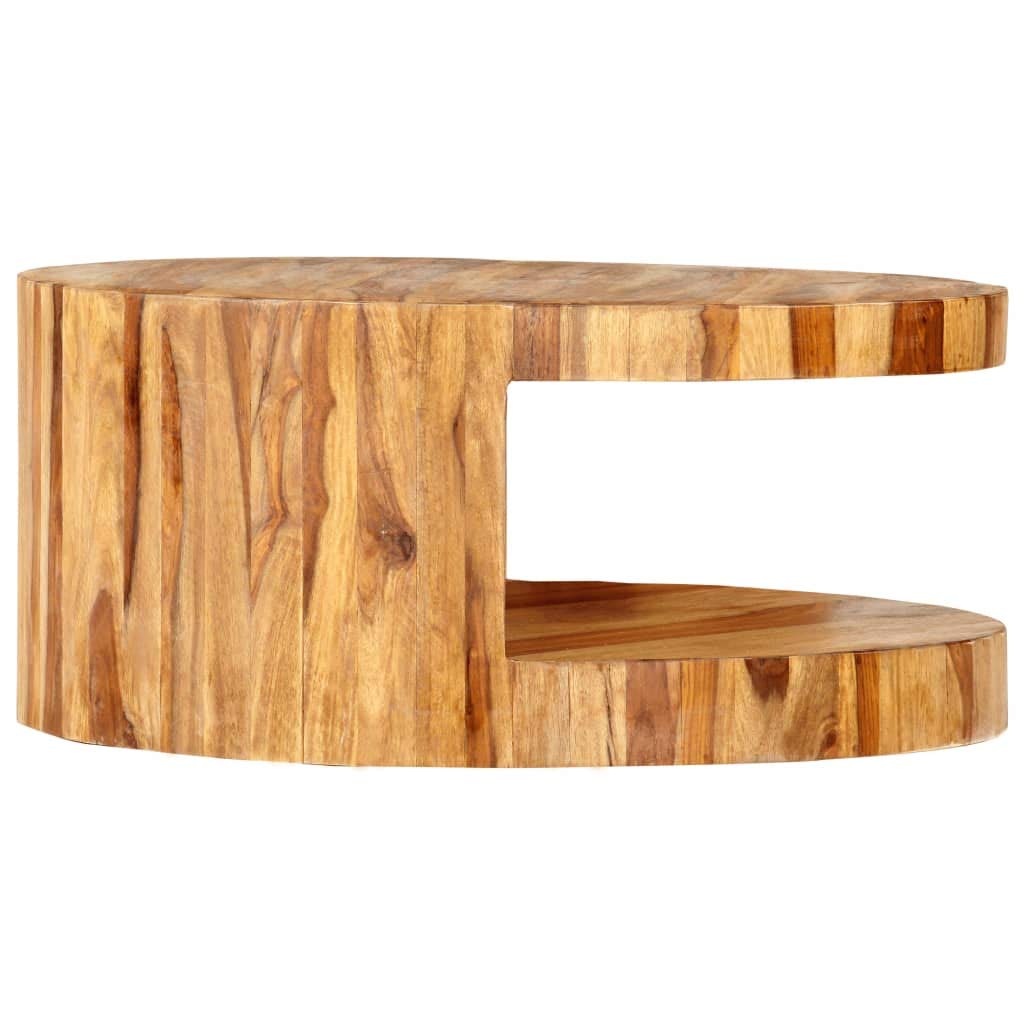 vidaXL - vidaXL Couchtisch Rund 65×30 cm Massivholz Palisander