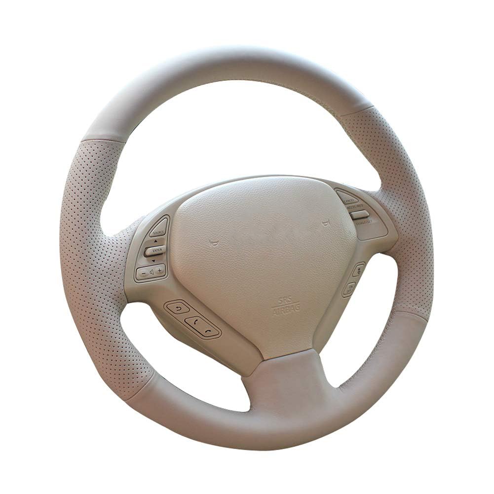 Amazon.com: Loncky Beige Genuine Leather Custom Fit Steering