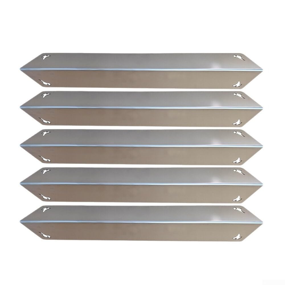Barre in acciaio inox per aromatizzatori Weber per Spirit II e serie 300, confezione da 5 pezzi di ricambio per diffusore di calore, 38 cm