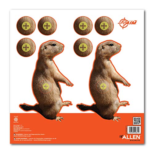 Ez Aim™ Paper Shooting Target Prairie Dog Target By Allen®, 8 Inch X 8 Inch, 13 Pack, Multicolor #TOP1