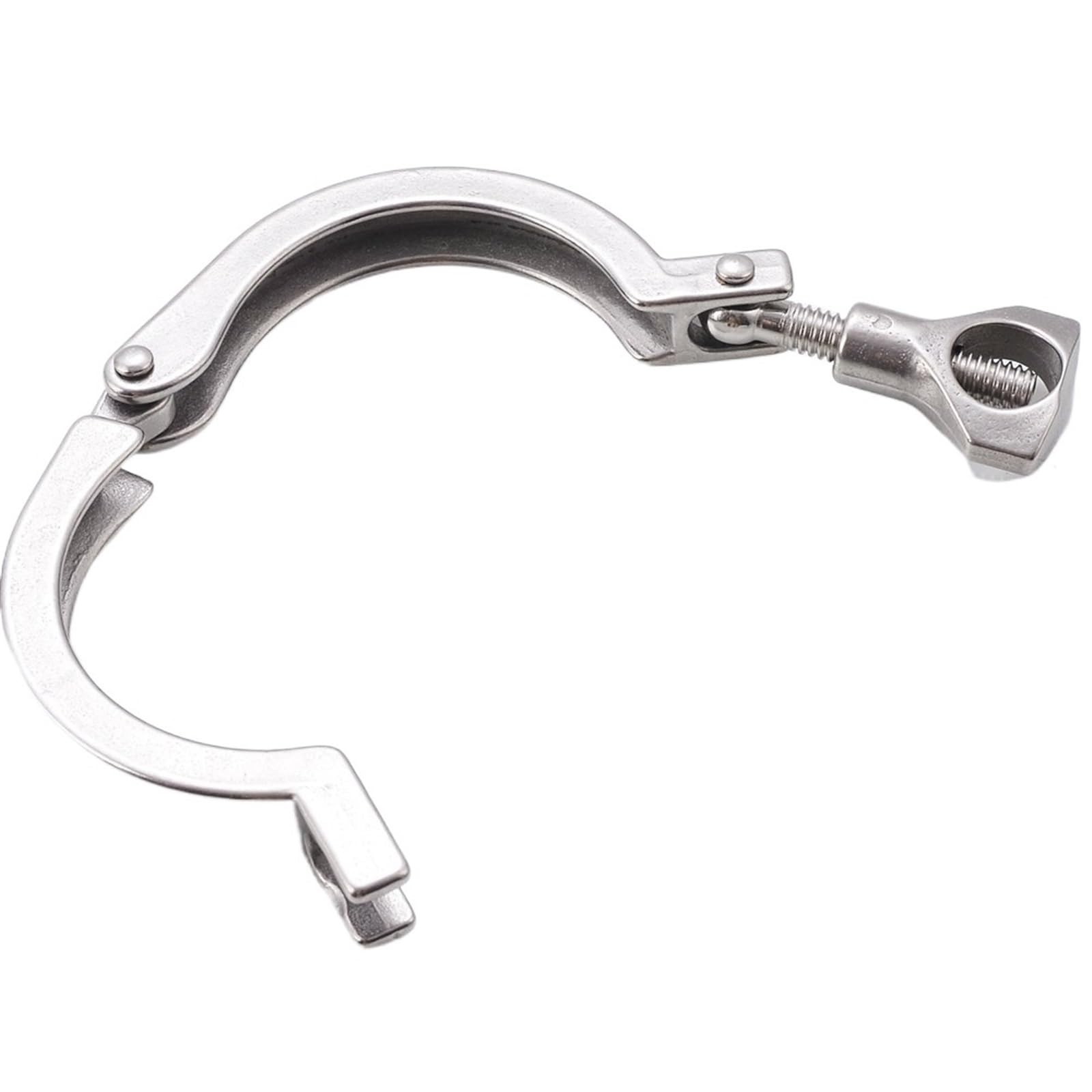 Collier de serrage sanitaire Clover 25mm inox 304 bride virole 34mm raccord tube