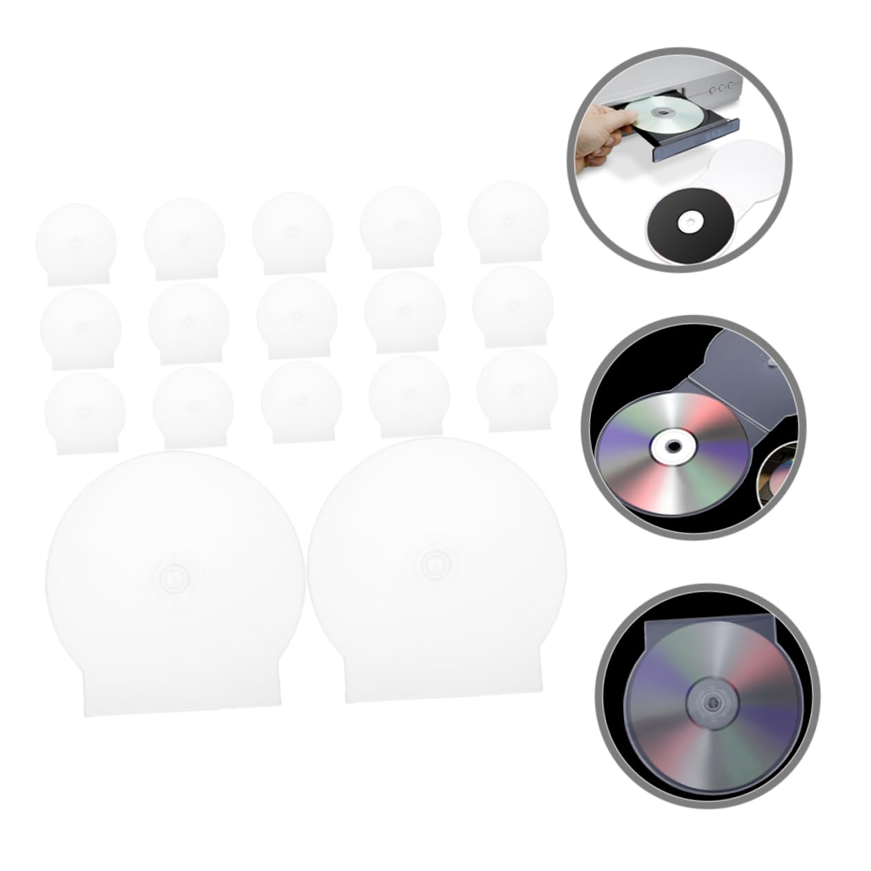 Cabilock Custodia Per Cd Trasparente in Plastica Rigida, Scatola Porta Cd Resistente Antipolvere, 50 Pezzi Per Archiviazione e Protezione Dischi, Per Casa, Auto e Viaggi